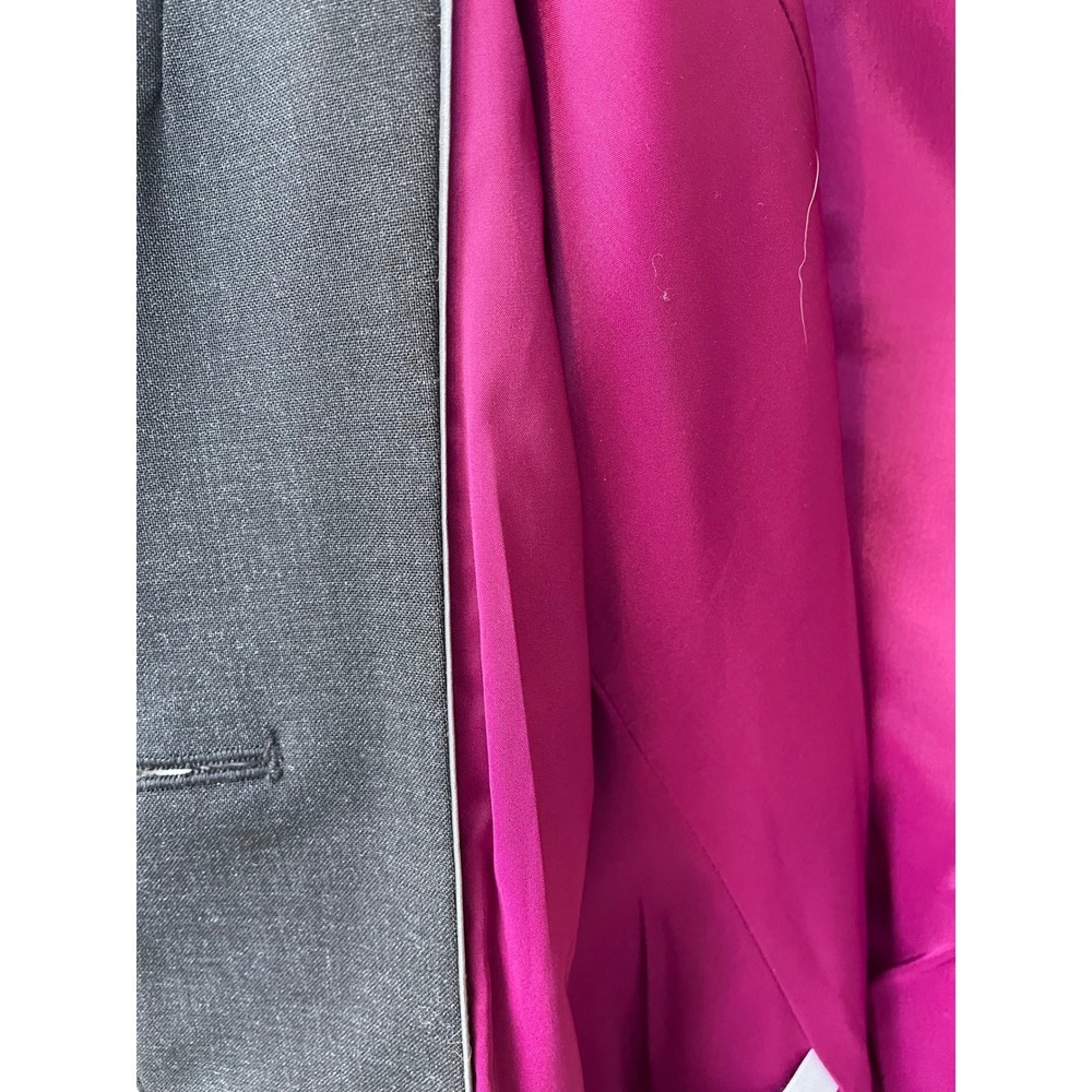 NWT Ann Taylor Women's Gray Wool Blend Stretch Blazer Jacket Size 12 Career - Picture 9 of 9
